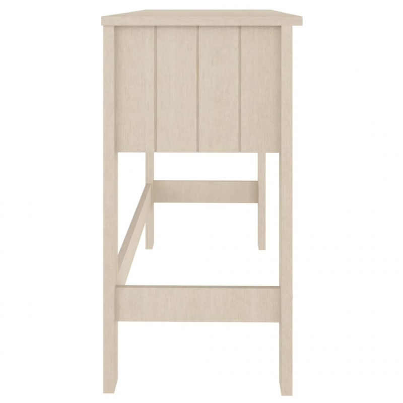 Biurko HAMAR, miodowy brąz, 110x40x75 cm, lite drewno sosnowe