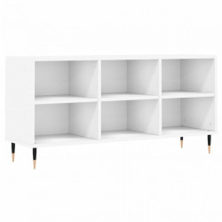 Szafka pod TV, biała, 103,5x30x50 cm, materiał drewnopochodny