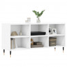 Szafka pod TV, biała, 103,5x30x50 cm, materiał drewnopochodny