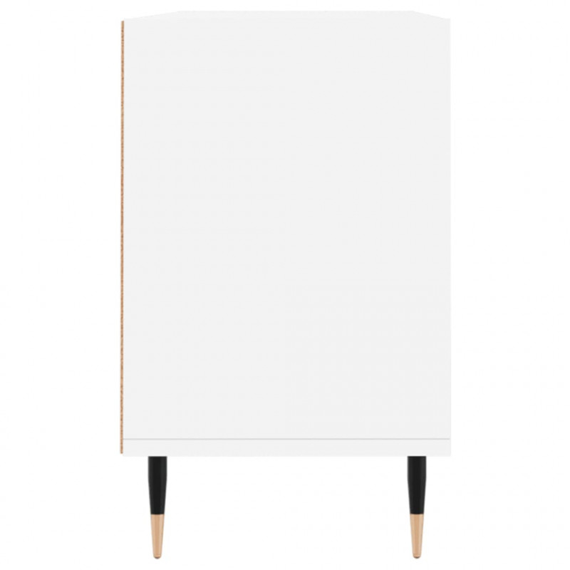 Szafka pod TV, biała, 103,5x30x50 cm, materiał drewnopochodny