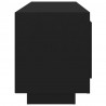 Szafka pod TV, czarna, 102x35x45 cm, materiał drewnopochodny