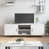Szafka pod TV, biała, 150x30x50 cm, materiał drewnopochodny