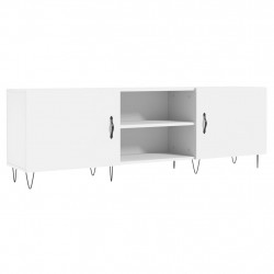 Szafka pod TV, biała, 150x30x50 cm, materiał drewnopochodny