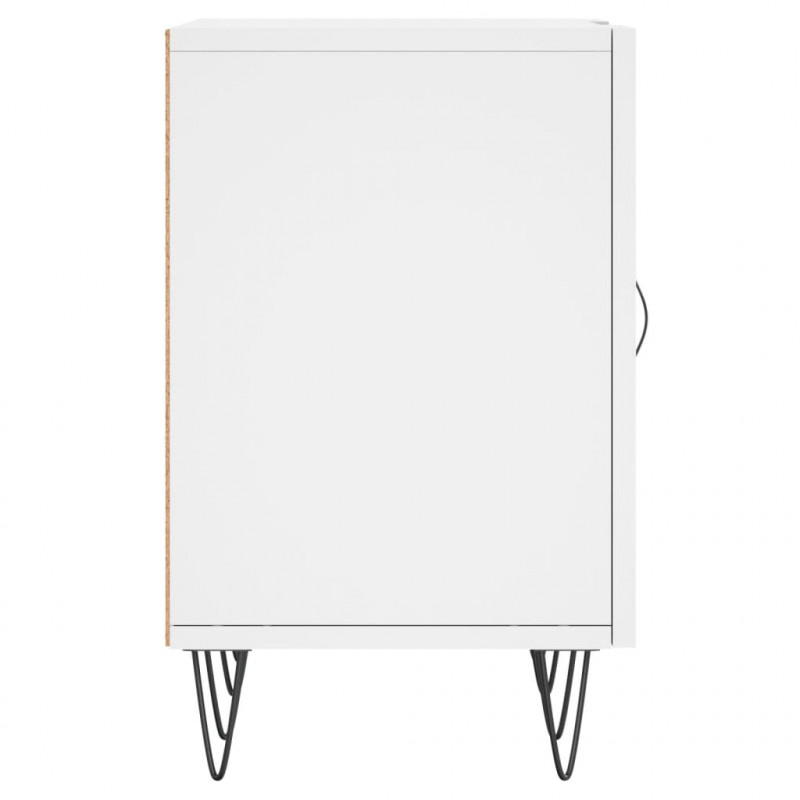 Szafka pod TV, biała, 150x30x50 cm, materiał drewnopochodny