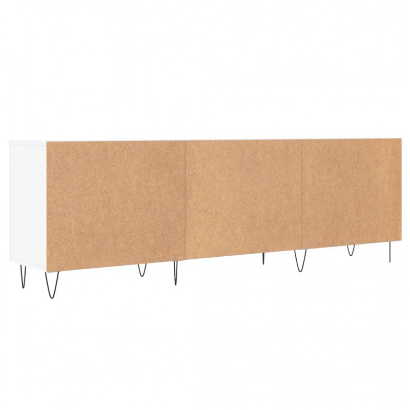 Szafka pod TV, biała, 150x30x50 cm, materiał drewnopochodny