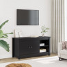Szafka pod telewizor, czarna, 103x36,5x52 cm, drewno sosnowe