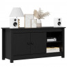 Szafka pod telewizor, czarna, 103x36,5x52 cm, drewno sosnowe