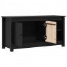 Szafka pod telewizor, czarna, 103x36,5x52 cm, drewno sosnowe