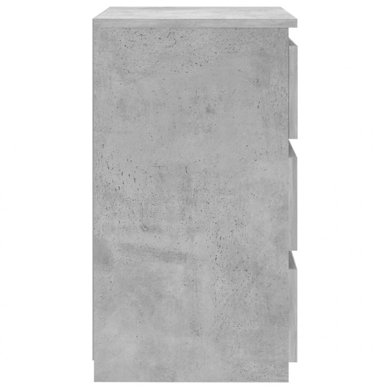Szafka nocna, szarość betonu, 40x35x62,5 cm
