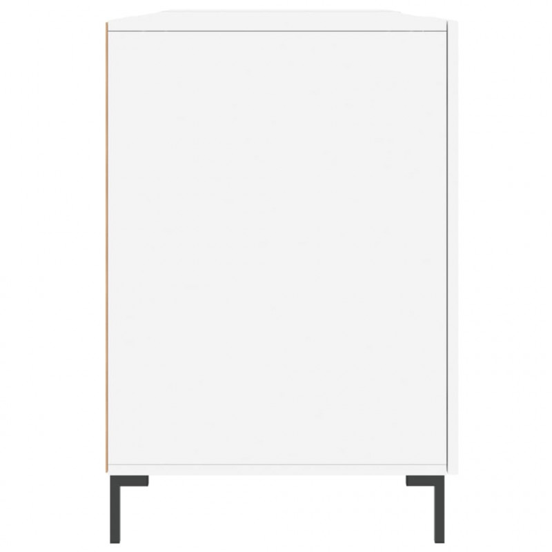 Biurko, białe, 140x50x75 cm, materiał drewnopochodny