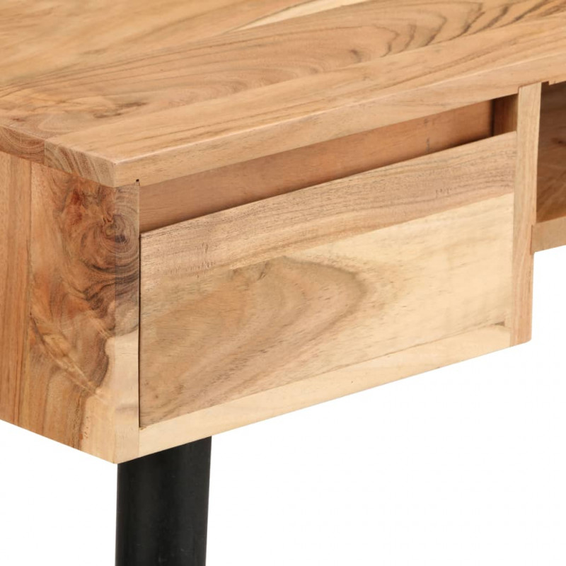 Biurko z litego drewna akacjowego, 118 x 45 x 76 cm