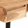 Biurko z litego drewna akacjowego, 118 x 45 x 76 cm