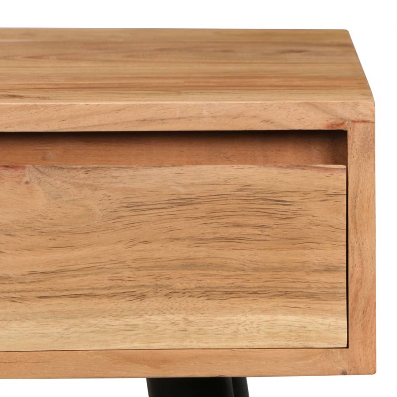 Biurko z litego drewna akacjowego, 118 x 45 x 76 cm