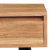 Biurko z litego drewna akacjowego, 118 x 45 x 76 cm