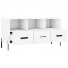 Szafka pod TV, biała, 102x36x50 cm, materiał drewnopochodny
