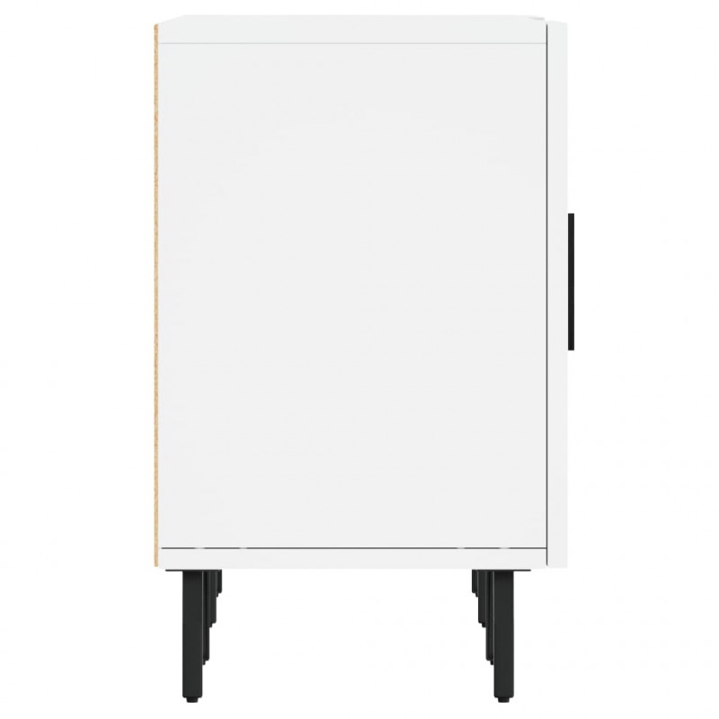 Szafka pod TV, biała, 150x30x50 cm, materiał drewnopochodny