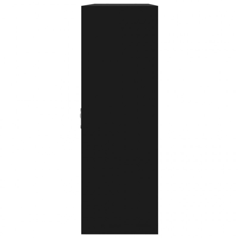 Wisząca półka z 8 przegrodami, czarna