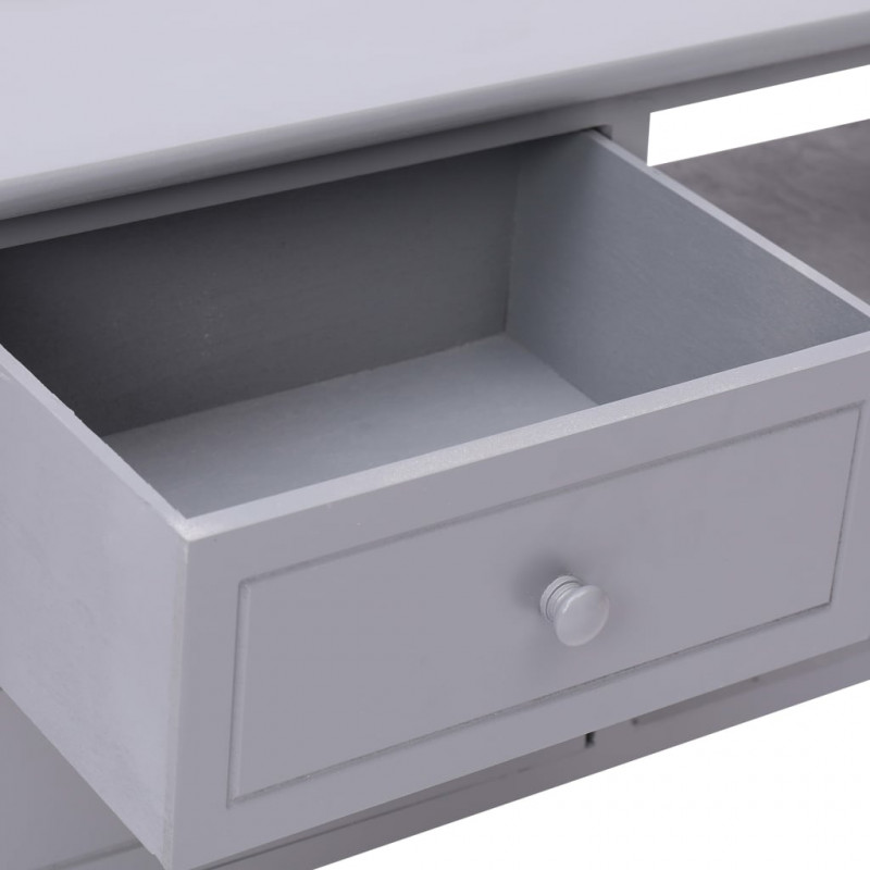Szafka pod TV, szara, 115 x 30 x 40 cm, drewno paulownia