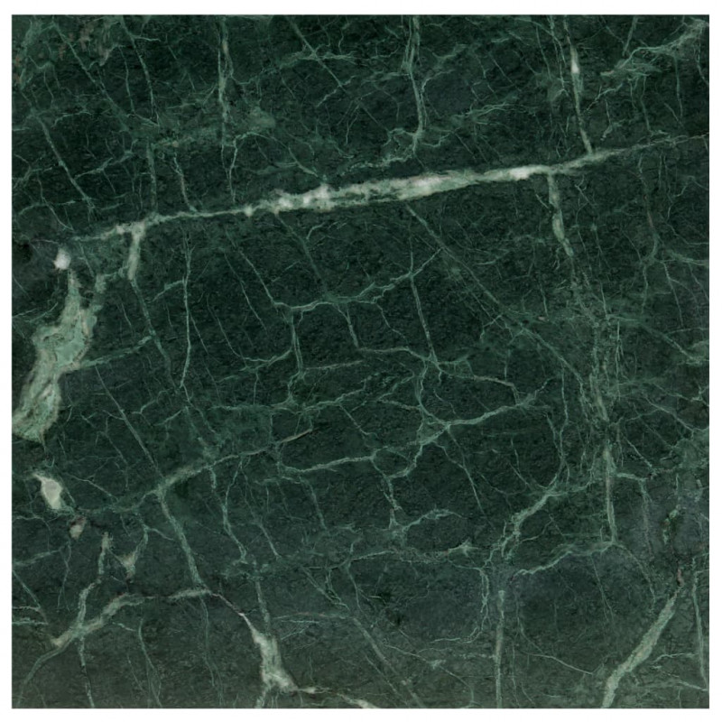 Stolik kawowy, zielony, 60x60x35 cm, kamień o teksturze marmuru