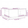 Stolik kawowy, szary, 80x81x36,5 cm, lite drewno sosnowe