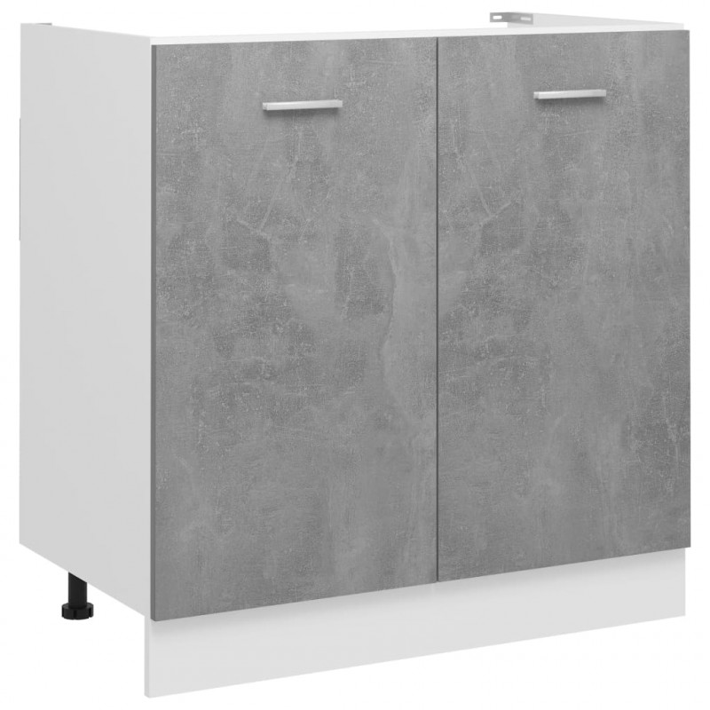 Szafka pod zlew, szarość betonu, 80x46x81,5 cm