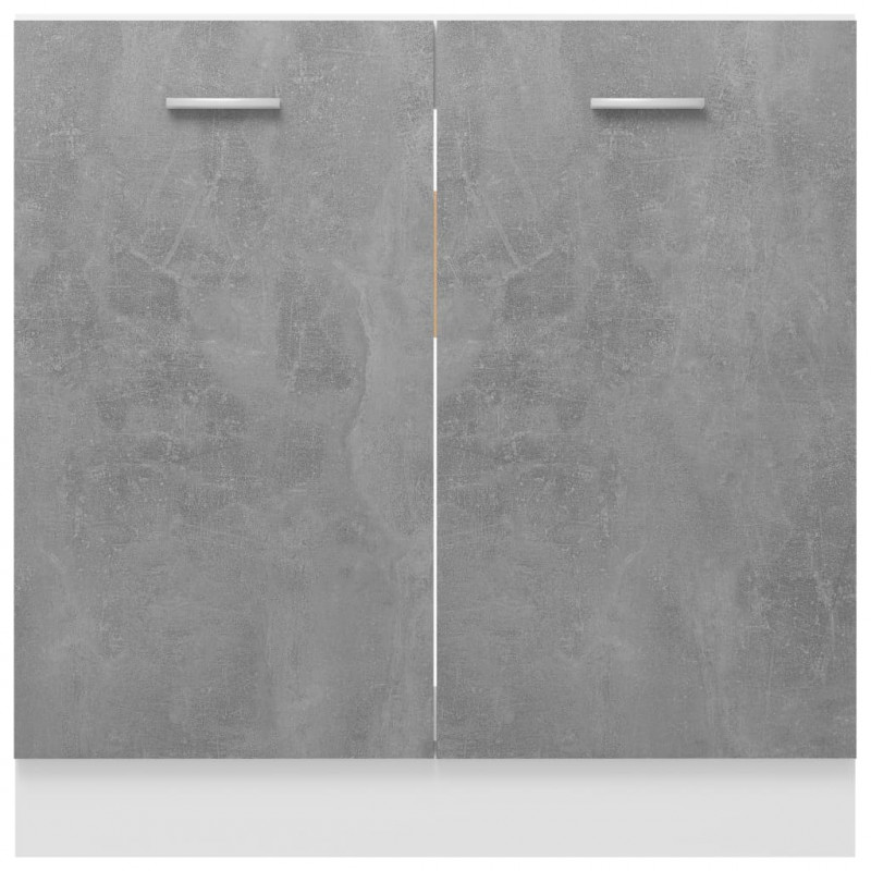 Szafka pod zlew, szarość betonu, 80x46x81,5 cm