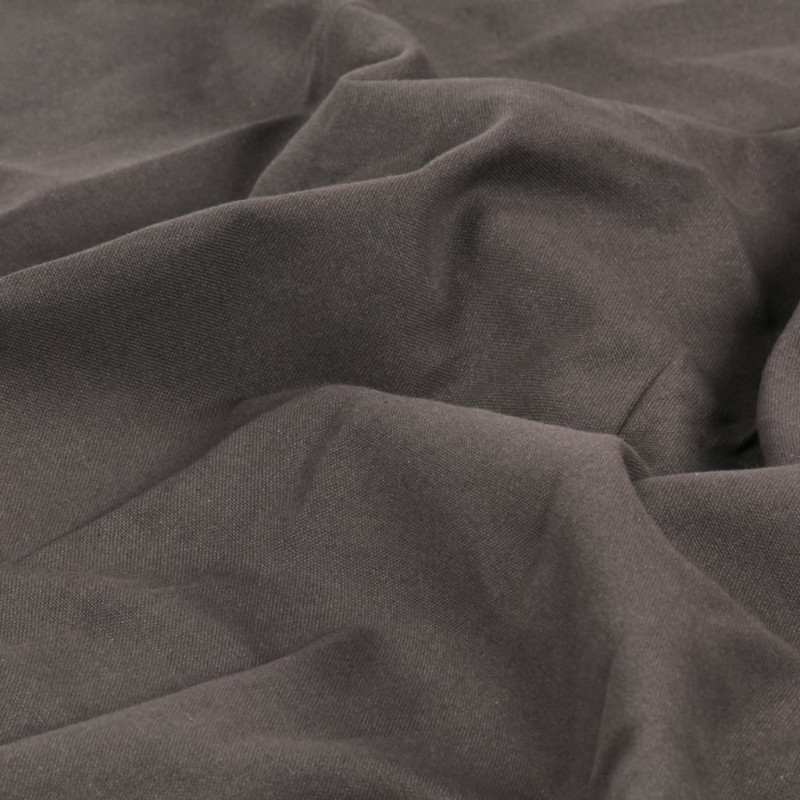 Zasłony, metalowe kółka, 2 szt., bawełna, 140x245 cm, antracyt