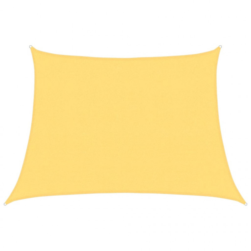 Żagiel przeciwsłoneczny, 160 g/m², beżowy, 4/5x3 m, HDPE