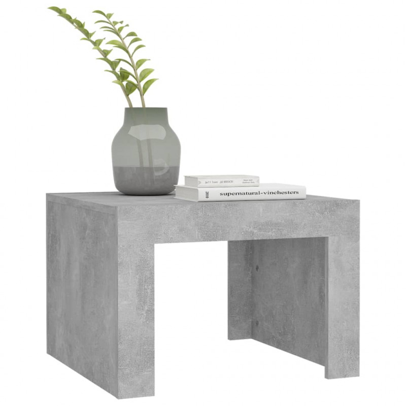 Stolik kawowy, betonowy, 50x50x35 cm, materiał drewnopochodny