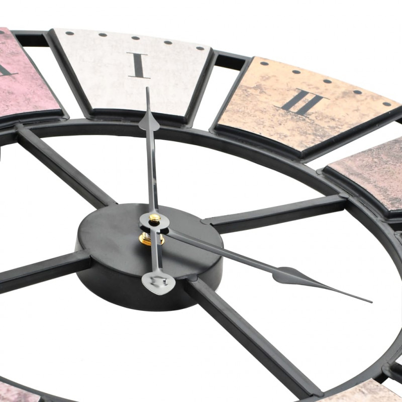 Zegar ścienny vintage z mechanizmem kwarcowym, 60 cm, XXL