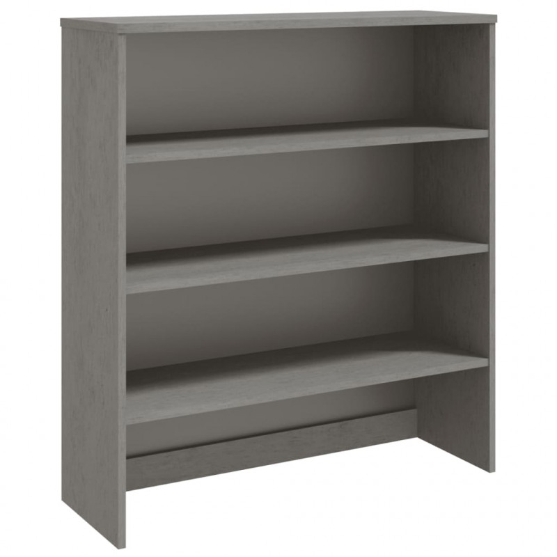 Nadstawka HAMAR, jasnoszara, 90x30x100 cm, lite drewno sosnowe