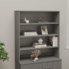 Nadstawka HAMAR, jasnoszara, 90x30x100 cm, lite drewno sosnowe