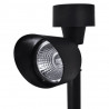 Lampki ogrodowe LED z panelem solarnym, czarne, 12 szt.