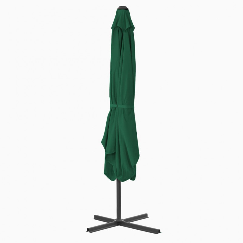 Parasol ogrodowy na słupku stalowym, 250 x 250 cm, zielony