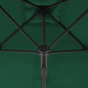 Parasol ogrodowy na słupku stalowym, 250 x 250 cm, zielony