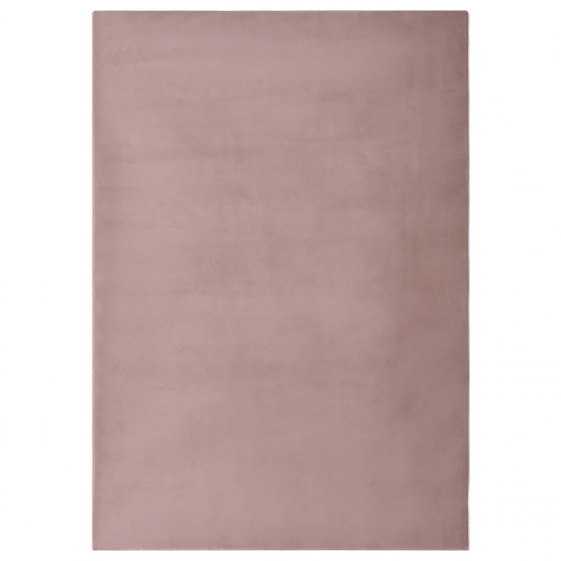 Dywan ze sztucznego futerka królika, 180x270 cm, brudny róż