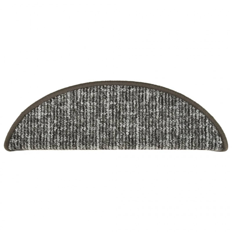 Nakładki na schody, 15 szt., antracytowe, 65x21x4 cm