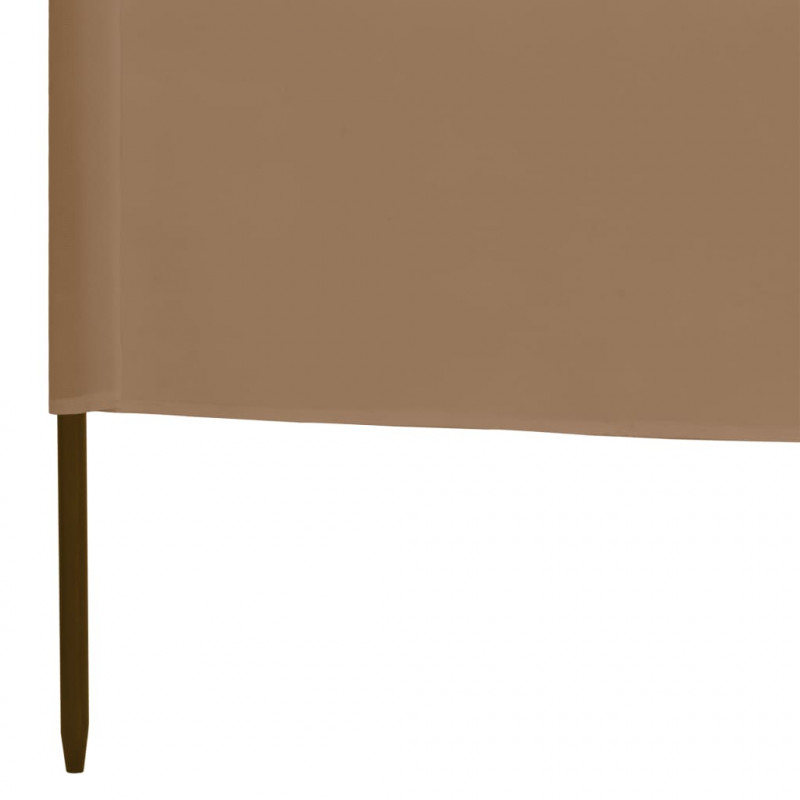 Parawan 3-skrzydłowy z tkaniny, 400x160 cm, taupe