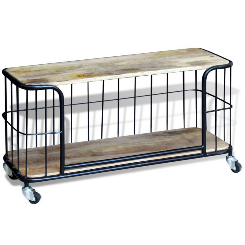 Szafka pod TV, drewno mango, 100x40x45 cm