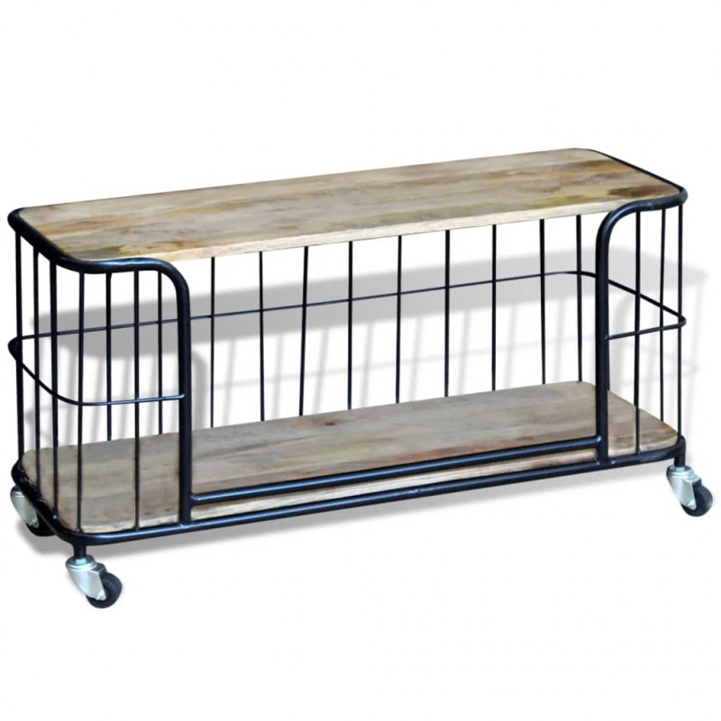 Szafka pod TV, drewno mango, 100x40x45 cm