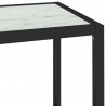 Półka, przezroczysta/biały marmur 100x36x90 cm, szkło hartowane