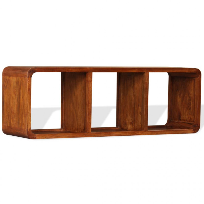 Szafka pod TV, drewno w kolorze miodowego brązu, 120x30x40 cm
