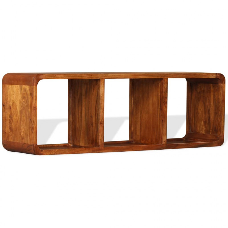 Szafka pod TV, drewno w kolorze miodowego brązu, 120x30x40 cm
