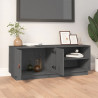 Szafka pod TV, szara, 105x34x40 cm, lite drewno sosnowe