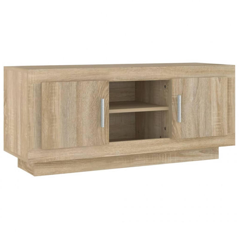 Szafka pod TV, dąb sonoma, 102x35x45 cm materiał drewnopochodny