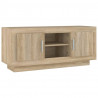 Szafka pod TV, dąb sonoma, 102x35x45 cm materiał drewnopochodny