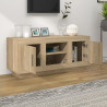 Szafka pod TV, dąb sonoma, 102x35x45 cm materiał drewnopochodny