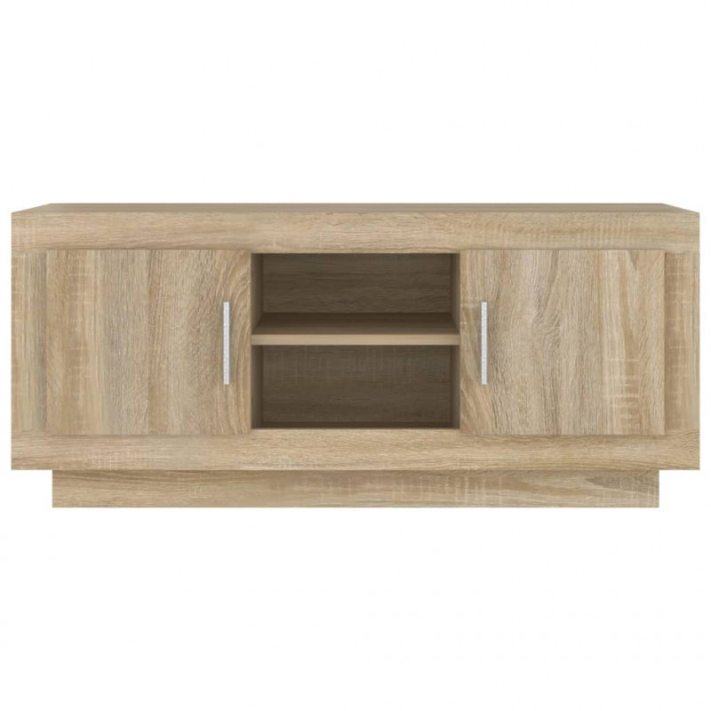 Szafka pod TV, dąb sonoma, 102x35x45 cm materiał drewnopochodny