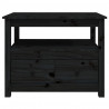 Stolik kawowy, czarny, 71x49x55 cm, lite drewno sosnowe