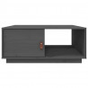 Stolik kawowy, szary, 80x50x35,5 cm, lite drewno sosnowe